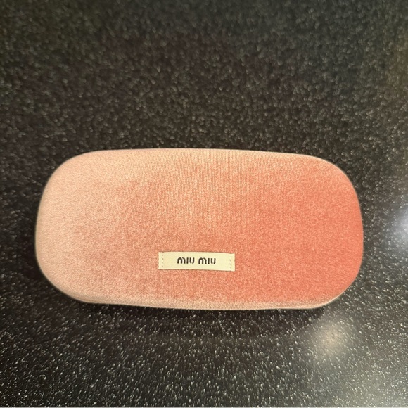 Miu Miu Gold Gradient Sunglasses with Pink Lenses - Picture 5 of 11